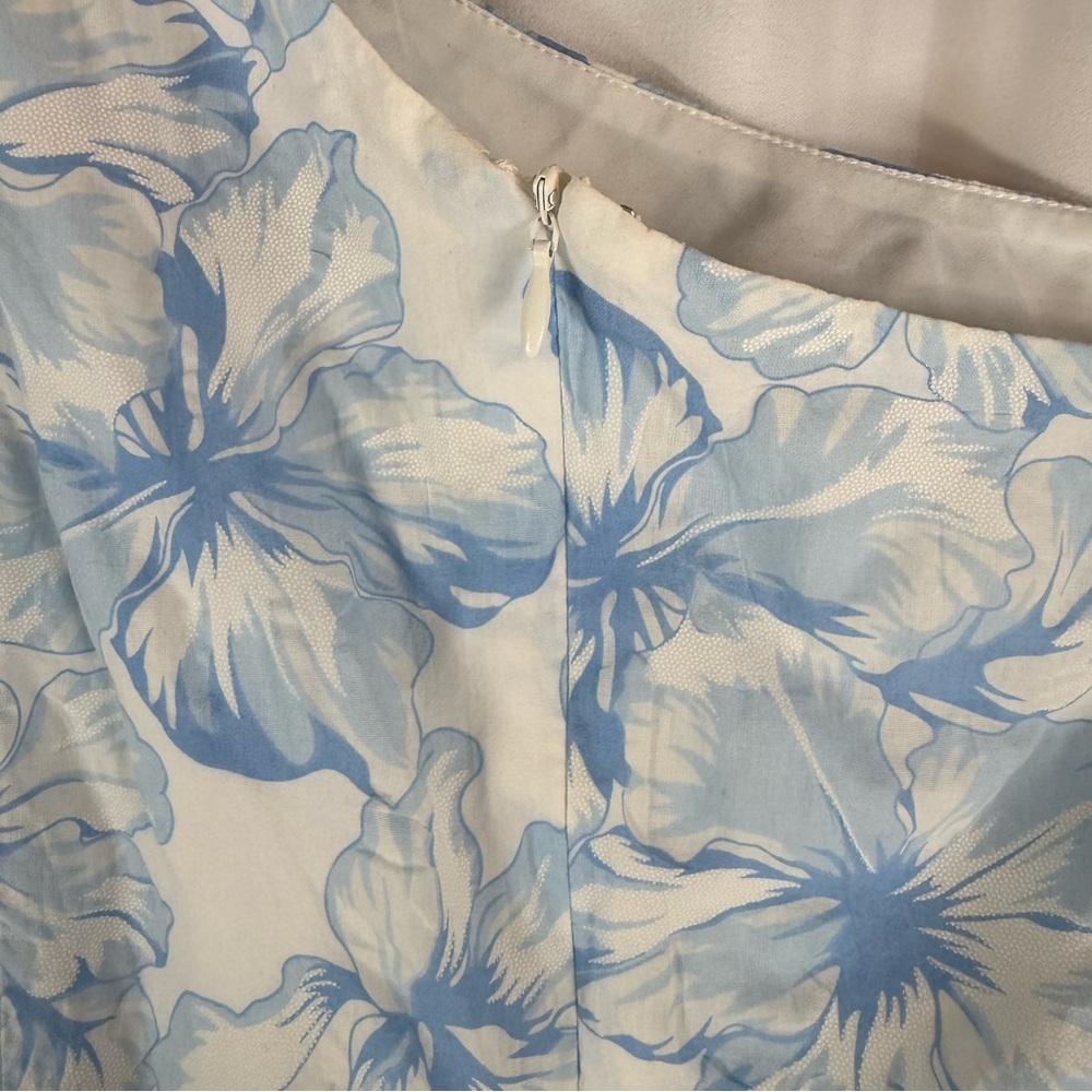 HELLO MOLLY LADYLIKE ETIQUETTE MINI DRESS floral white, light blue Size: M - Picture 15 of 17